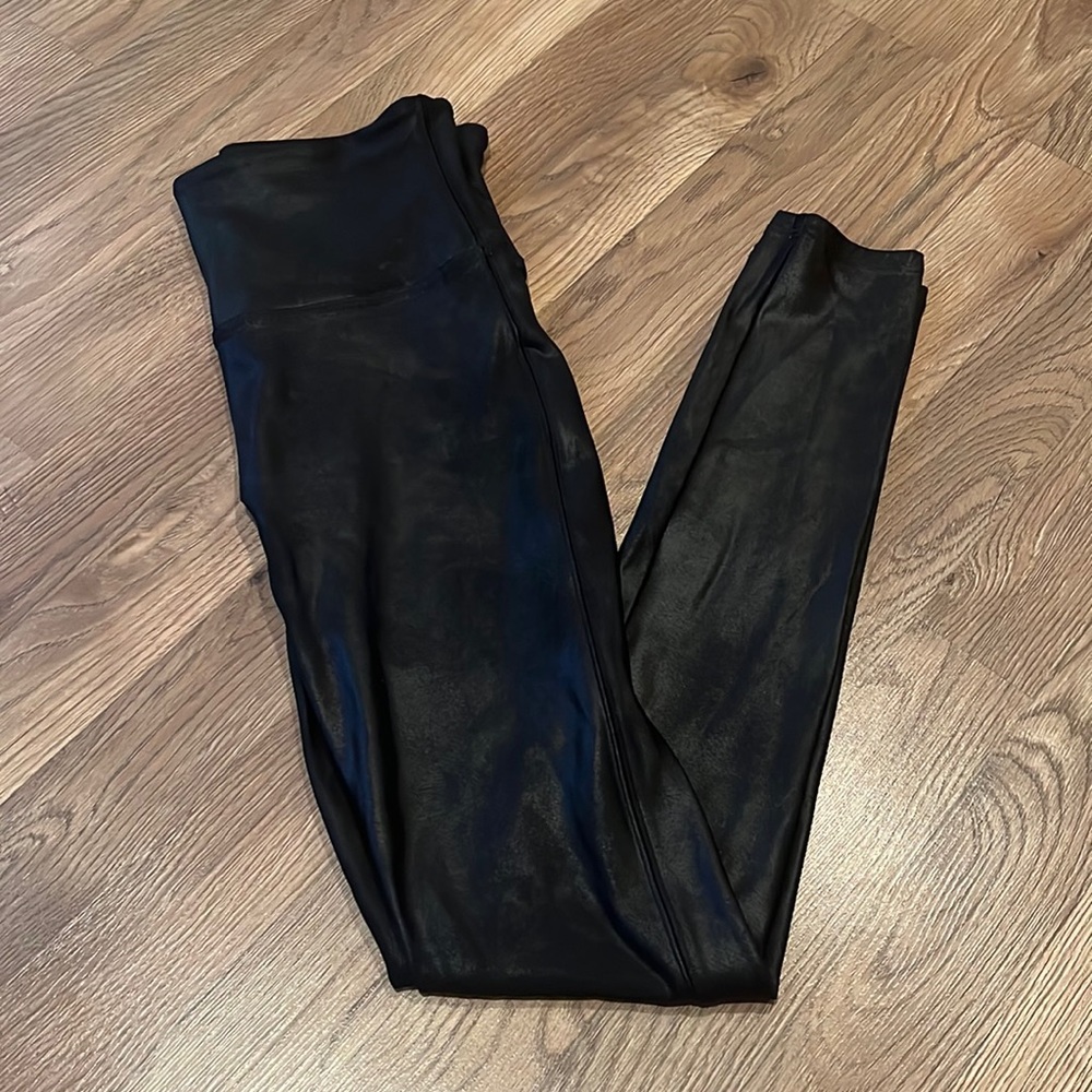 Spank faux leather leggings size medium